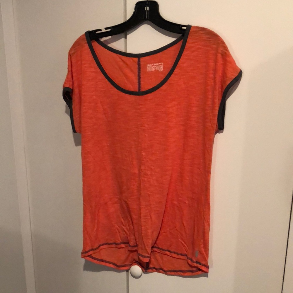 Orange sheer tank